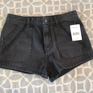 NWT Free people black high-rise shorts